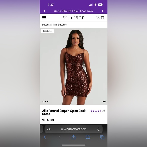 Windsor | Dresses | Allie Formal Sequin Open Back Dress | Poshmark Windsor | Dresses | Allie Formal Sequin Open Back Dress | Poshmark